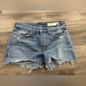 rag & bone Dre Low-Rise Cutoff Denim Shorts – Size 24